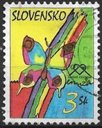 Slowakije 1998 mi.311 insect VLINDER nom. 3  WERELDKINDERDAG, Verzenden, Overige landen, Gestempeld