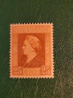 Nederland 25 cent Wilhelmina - Gestempeld, Ophalen of Verzenden, T/m 1940