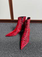 Rood met zwarte panterprint laarzen maat 36 met glitter hak, Kleding | Dames, Schoenen, Lage of Enkellaarzen, Ophalen of Verzenden