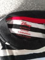 Wit zwart gestreept Mickey Mouse shirt maat 62 h4, Onbekend, Ophalen of Verzenden, Zo goed als nieuw, Onbekend