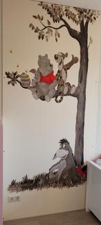 Winnie de Poeh muurschildering+2 schilderijen en 4 knuffels, Ophalen, Zo goed als nieuw, Wanddecoratie