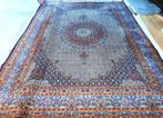 Vintage Perzisch handgeknoopt Iraanse tapijt (Moud) 360x255, Huis en Inrichting, Stoffering | Tapijten en Kleden, Ophalen, Gebruikt