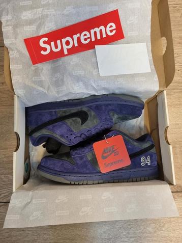 Nike SB Dunk Low x Supreme Ink Purple EU 42 beschikbaar voor biedingen