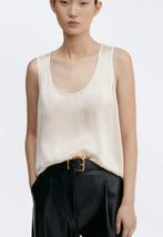ZWARTE scoop neck top Selection Mango zijde mt S, Kleding | Dames, Tops, Ophalen, Mango, Zwart, Gedragen