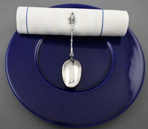 Antieke zilveren gelegenheidslepel 18e eeuws, moederliefde, Antiek en Kunst, Antiek | Goud en Zilver, Zilver, Verzenden