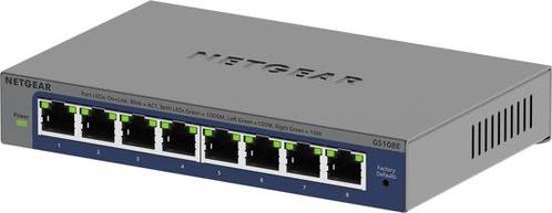 NETGEAR GS108E Switch Smart Managed - 1 Gbps - 8 poorten, Computers en Software, Netwerk switches, Zo goed als nieuw, Ophalen of Verzenden