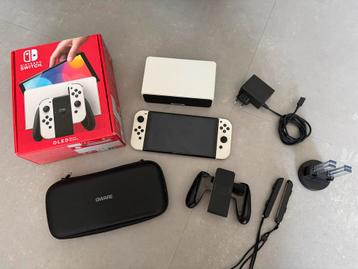 Nintendo Switch OLED Wit compleet beschikbaar voor biedingen