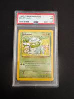 Pokemon Bulbasaur Dutch Base Set PSA 7, Ophalen of Verzenden, Zo goed als nieuw, Losse kaart