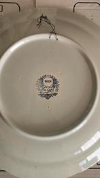 Groot Delfsblauw Wandbord met Molen, Antiek en Kunst, Ophalen of Verzenden