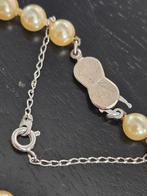 Vintage parelketting zilver 925, Sieraden, Tassen en Uiterlijk, Kettingen, Ophalen of Verzenden