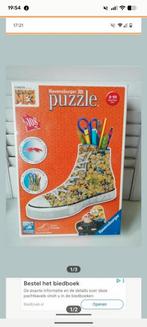 Ravensburger Puzzel Schoen + Pennenbakje Minions, Ophalen of Verzenden, Meer dan 50 stukjes, Gebruikt, 6 jaar of ouder