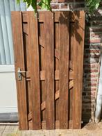 Hardhouten bankirai tuindeur/tuinpoort,100 cm breed,180 hoog, Ophalen, 1 tot 2 meter, Minder dan 3 meter, Zo goed als nieuw