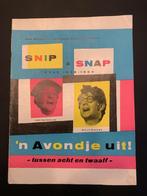 Te Koop: Snip en Snap Revue programmaboekje N avondje uit, Verzamelen, Ophalen of Verzenden, Zo goed als nieuw