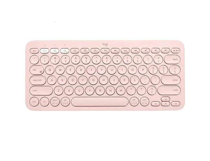 Logitech K380 - Draadloos Toetsenbord - Roze, Computers en Software, Toetsenborden, Nieuw, Qwerty, Draadloos, Ergonomisch, Multimediatoetsen