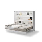 Concept opklapbed horizontaal - 160x200 - Wit hoogglans, Huis en Inrichting, Slaapkamer | Bedden
