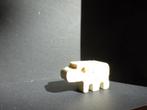Enzo Mari: origineel travertin neushoorn miniatuur sculptuur, Antiek en Kunst, Ophalen