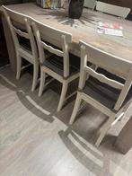 6 Witte Ikea stoelen, Ophalen, Gebruikt, Wit, Vijf, Zes of meer stoelen