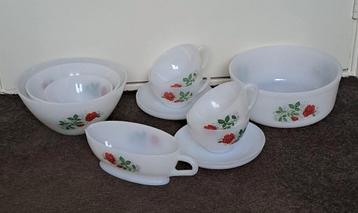 RETRO ARCOPAL SERVIES SERIE ROSE DE FRANCE  beschikbaar voor biedingen