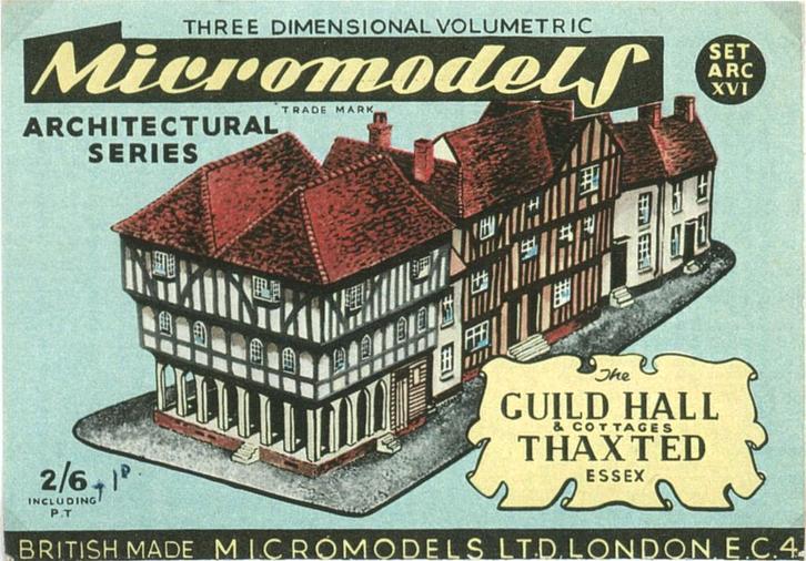Bouwplaat Micromodels Guildhall, Hobby en Vrije tijd, Modelbouw | Figuren en Diorama's, Nieuw, Diorama, 1:50 of kleiner, Ophalen of Verzenden