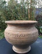Uniek handgemaakte terracotta pot bloempot vaas, Tuin en Terras, Gebruikt, Rond, Terracotta, Tuin