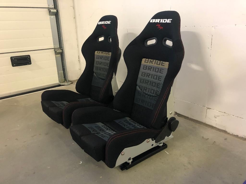 Bride Gias Low Max Black/Grey sportstoel kuipstoel, Auto diversen, Tuning en Styling, Ophalen of Verzenden