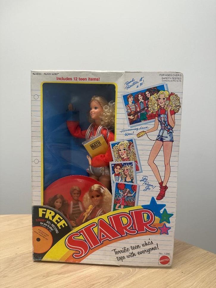 Starr pop in doos (jaren ’70) (Mattel), Verzamelen, Poppen, Zo goed als nieuw, Pop, Verzenden