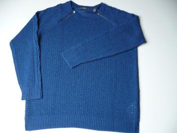 Mooie blauwe Esprit trui met ritsjes in de hals. Maat: XL beschikbaar voor biedingen