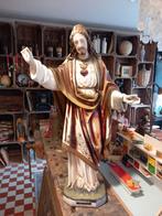 Een groot gipsen Heiig Hart beeld, 1920-1930., Antiek en Kunst, Ophalen