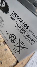 Nieuwe LP gel accu"s / deep cycle accu's 12v 60ah, Ophalen, Nieuw, Oplaadbaar