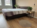 MOET DINSDAG WEG! Eastborn boxspring 2018, Ophalen, Gebruikt, Bruin, Tweepersoons