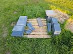 Restpartij GRATIS, Tuin en Terras, Bielzen en Borders, Ophalen, Zo goed als nieuw, Beton, Minder dan 100 cm