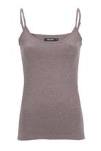 Moscow katoenen spaghetti top singlet tanktop taupe maat M, Kleding | Dames, Tops, Nieuw, Beige, Moscow, Maat 38/40 (M)