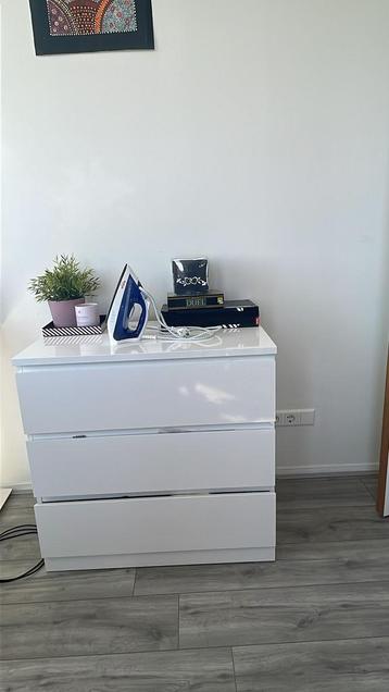 Malm white drawers from Ikea