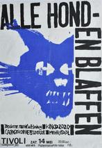 Poster ca. 1985 Alle Honden Blaffen - oncert modern music, Gebruikt, Verzenden, Onbekend, Onbekend
