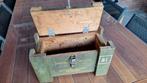 Originele Houten Munitiekist, Verzamelen, Ophalen, Overige soorten, Nederland, Kist of Geocache