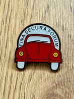 Fina Secura Forum Volkswagen Beetle Kafer Vintage Pin, Ophalen of Verzenden, Gebruikt, Transport, Speldje of Pin