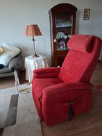 Rode Sta-op Stoel, Huis en Inrichting, Fauteuils, Ophalen, Gebruikt, 75 tot 100 cm, Stof
