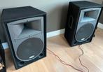 Samson 15” PA speakers nieuwstaat + stands + kabels, Audio, Tv en Foto, Luidsprekers, Overige typen, Zo goed als nieuw, 120 watt of meer