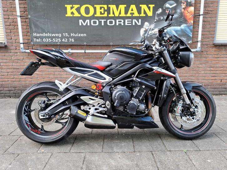 TRIUMPH STREET TRIPLE 765 RS (bj 2018) Arrow 765RS topstaat, Motoren, Motoren | Triumph, Bedrijf, Naked bike, meer dan 35 kW, 3 cilinders