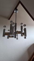 hanglamp Sciolarri, chroom /goud, jaren zeventig, Ophalen, Gebruikt, Minimalist, Minder dan 50 cm