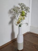 18 vaasjes wit groen aardewerk, leuk voor bruiloft, Gebruikt, Aardewerk of Porselein, Ophalen of Verzenden, Minder dan 50 cm