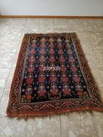 Vintage Tapijt 200x130 – Donker met Rode Accenten, Sfeervol, Ophalen, Gebruikt, 100 tot 150 cm, 200 cm of meer