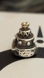 Originele Pandora zilveren met goud hartje taart, Sieraden, Tassen en Uiterlijk, Bedels, Pandora, Ophalen of Verzenden, Zo goed als nieuw