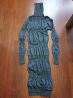 RoccoBarocco lange zilver grijze stretch jurk - maat S, Kleding | Dames, Roccobarocco, Ophalen of Verzenden, Zo goed als nieuw