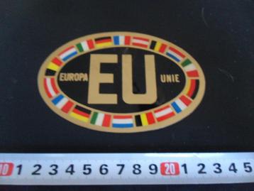 sticker bumpersticker EU europa unie * beschikbaar voor biedingen