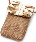 Nieuw camel pompon boho tasje, Verzenden, Nieuw, Schoudertasje