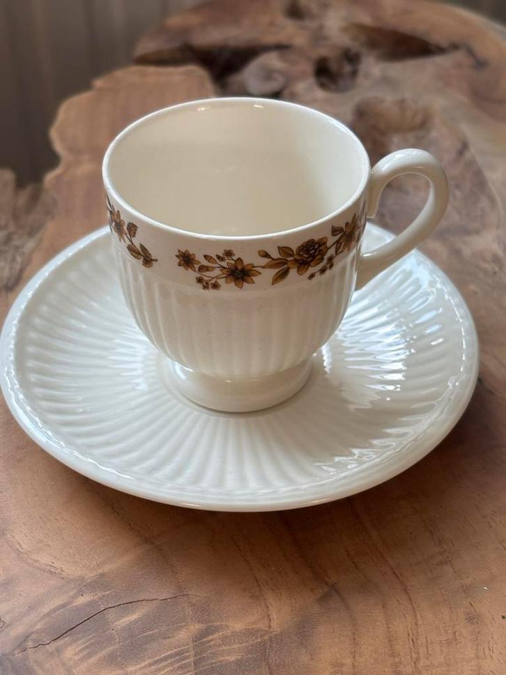 Wedgwood Koffiekop en Schotel Radcliffe, Huis en Inrichting, Keuken | Servies, Gebruikt, Kop(pen) en/of Schotel(s), Overige stijlen