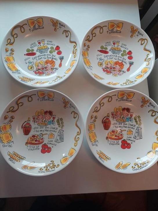 4 Blond Amsterdam Diepe Borden - Pasta, Huis en Inrichting, Keuken | Servies, Nieuw, Bord(en), Blond Amsterdam, Aardewerk, Ophalen