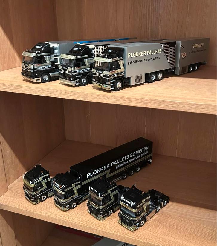 Plokker Pallets WSI/Tekno, Hobby en Vrije tijd, Modelbouw | Auto's en Voertuigen, Gebruikt, Truck, 1:50 of kleiner, Overige merken