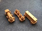 Houten. / Trein 3- delig / Beukenhout, Ophalen, Gebruikt, Duw- of Trekspeelgoed